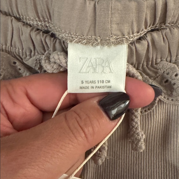 NWT Zara Ribbed Ruffle Leggings - Picture 3 of 3